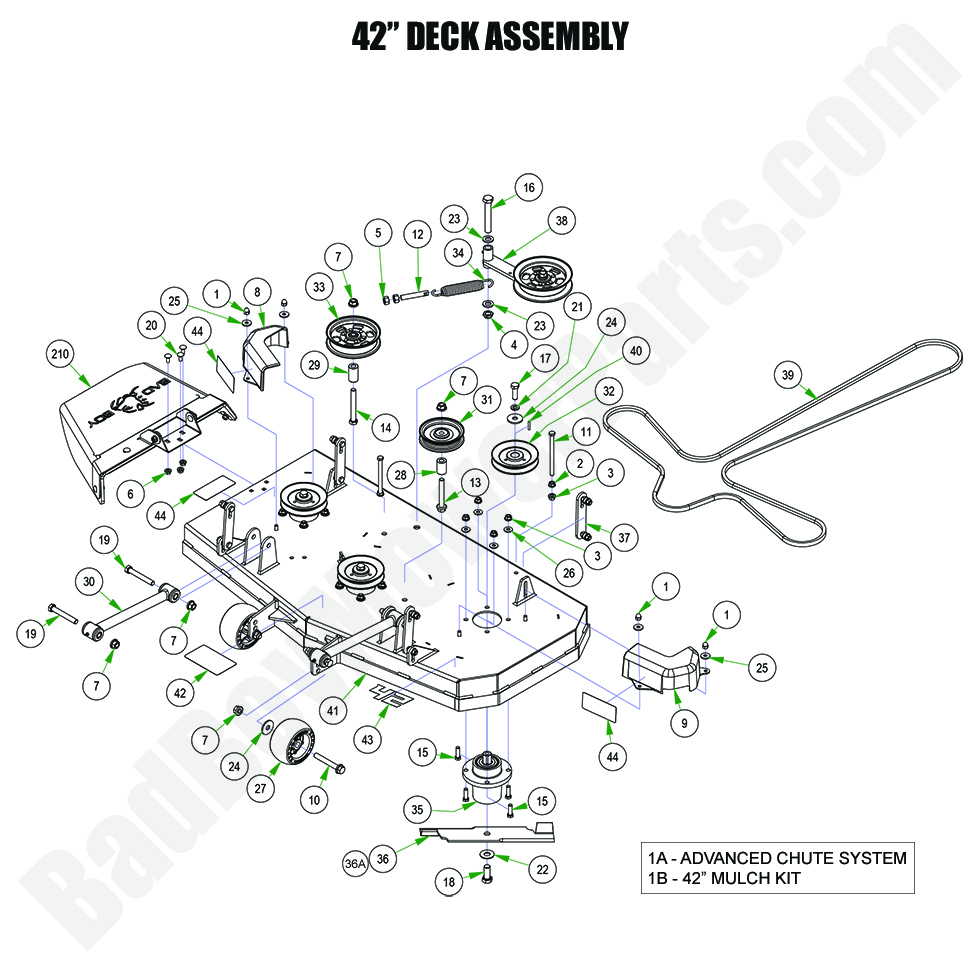 2024 MZ Rambler - 42" Deck Assembly